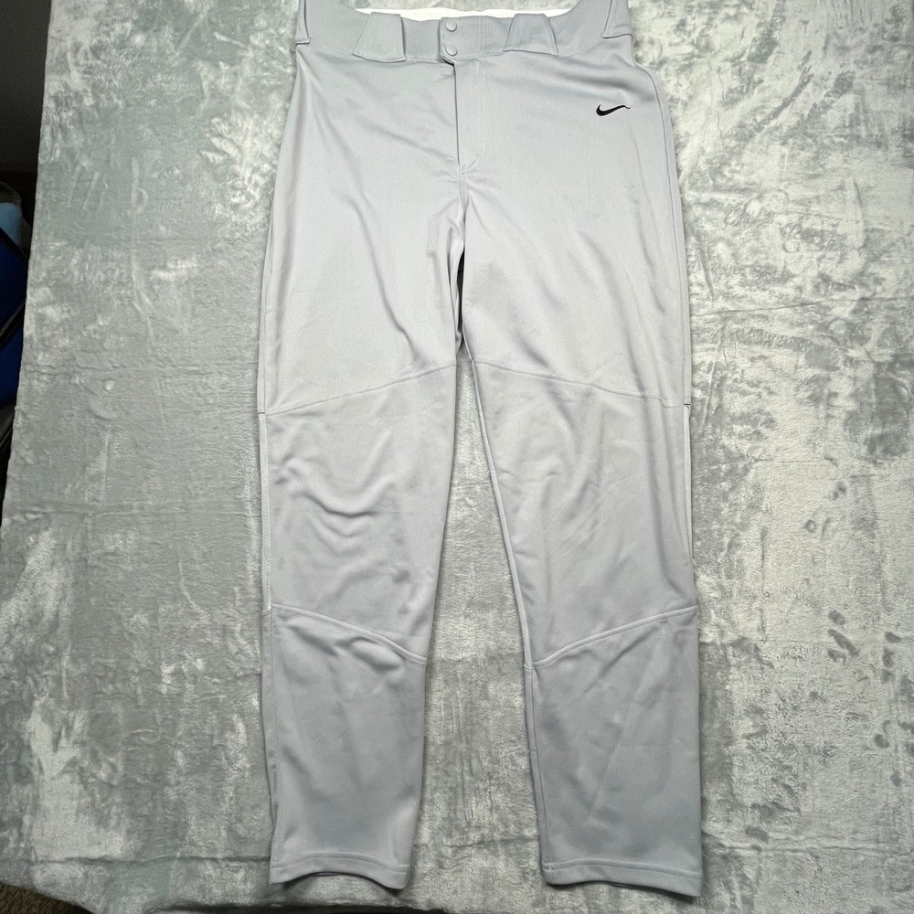 Nike Baseball Pants Mens XL Gray Team Engineered Athletic Trousers Performance